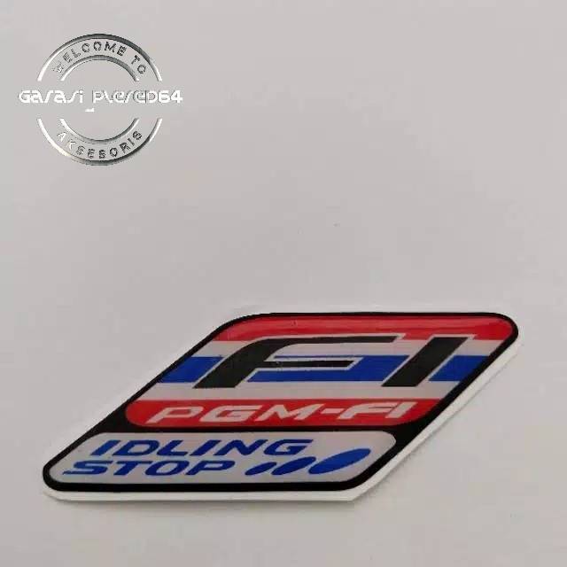 emblem timbul HONDA logo PGM FI BEAT ESP VARIO 110 125 150 TECHNO IDLING STOP thailand  termurah