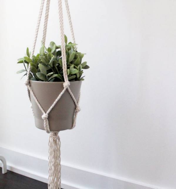 READY STOK) macrame pot gantung/  macrame plant hanger (POT 019)