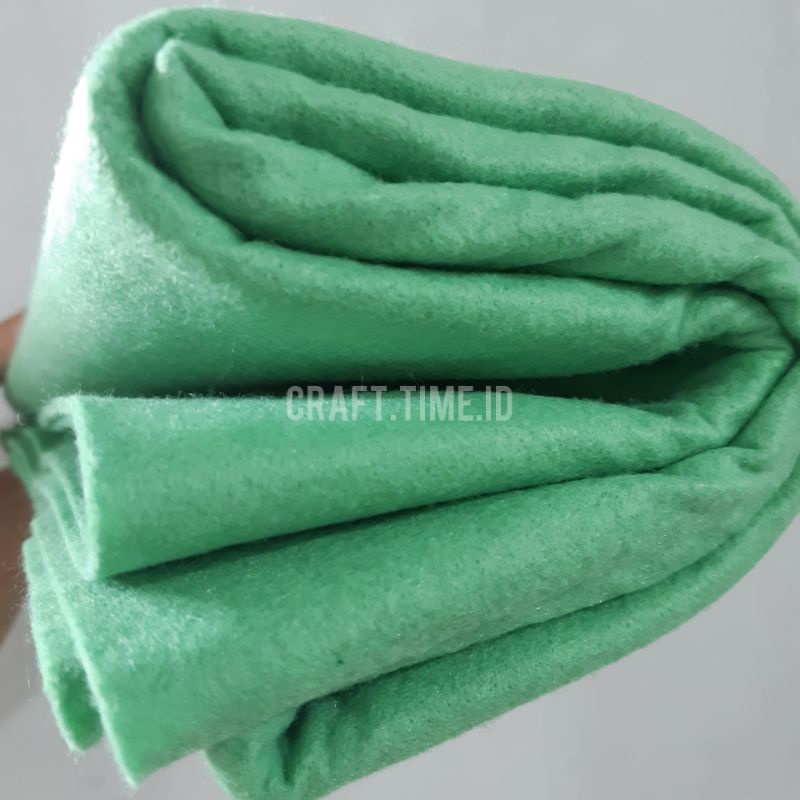 KAIN FLANEL / FELT IMPOR TEBAL 1 METER-MINT