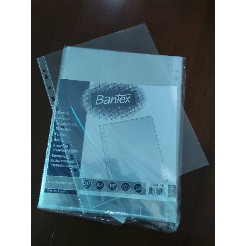 

sleeve binder a4 1p Bantex tebal 0,12mm