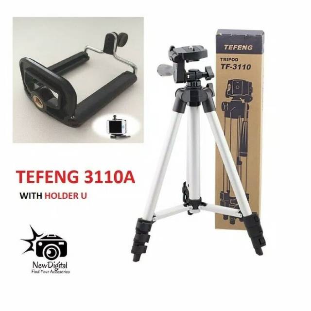 Tripod serbaguna/plus holder U untuk smartphone kamera