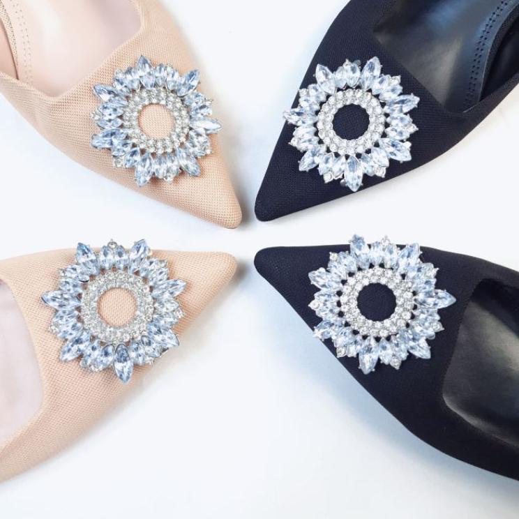 ZR Shimmery Singback Ballerina with Kitten Heels 1913 –BZD.7004