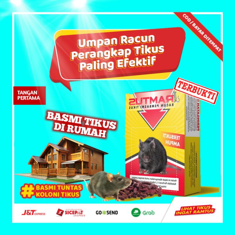 RACUN TIKUS PALING AMPUH BY RAMTUS ORIGINAL 5PAK Shopee Indonesia