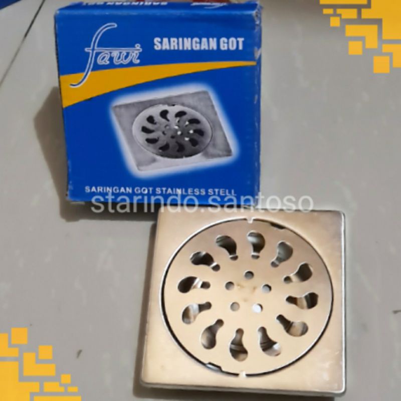 AVUR STAINLESS pembuangan air anti serangga saringan got toilet floor drain