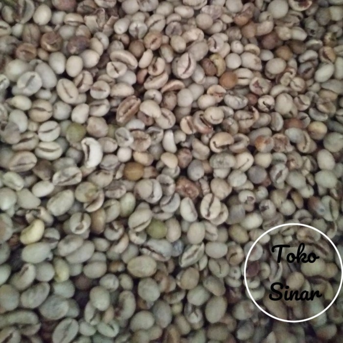 Kopi-Biji- Green Bean Kopi Robusta Jawa Timur 1 Kg / Biji Kopi Mentah -Biji-Kopi 750 Minuman-