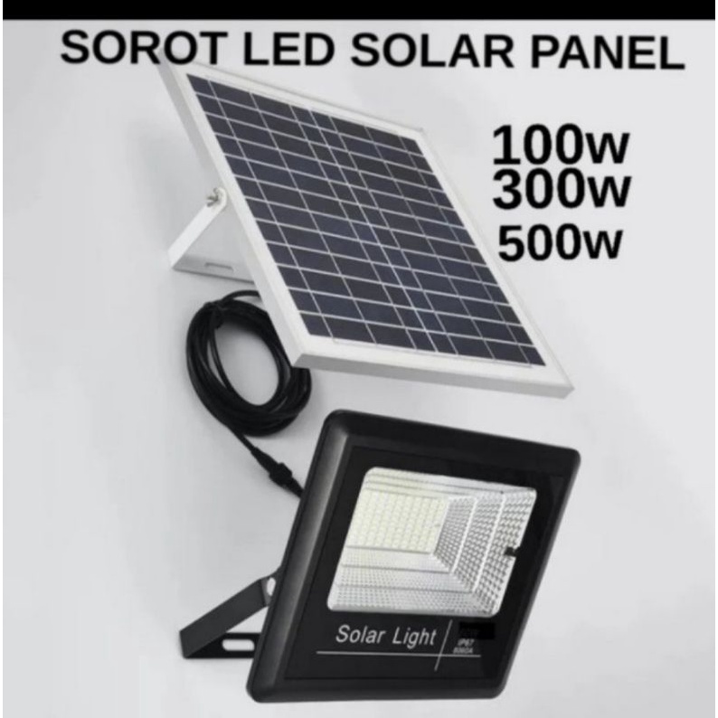 lampu sorot solar 500w 500 watt tembak panel surya outdoor 500watt matahari solar lamp