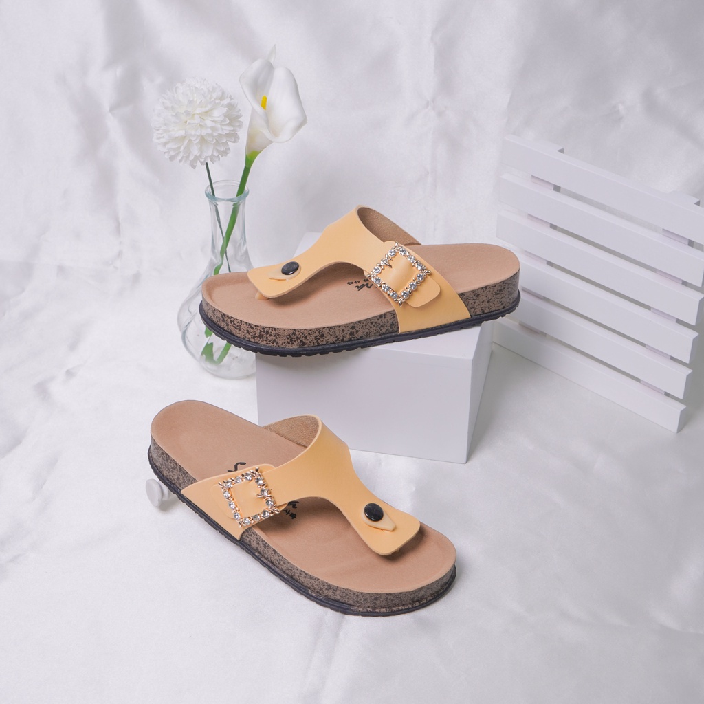 Sara Sara AUDY Sandal Jepit Wanita sandal selop cewek sandal gesper terbaru