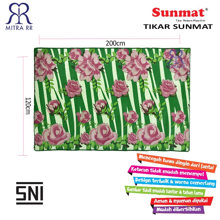 SUNMAT KARPET Alas Lantai Murah 120x200 Tikar Gulung Tikar Karpet Tikar Anti Air / Berat 1 KG