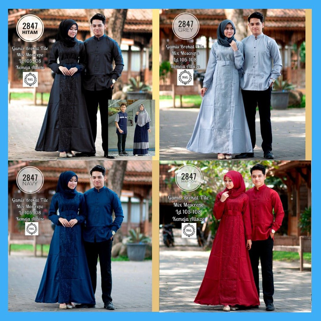SARIMBIT LEBARAN (2020) HAFIZ&HAFIZAH FAMILY GAMIS PLUS KHIMAR- BAJU COUPLE KELUARGA TERBARU