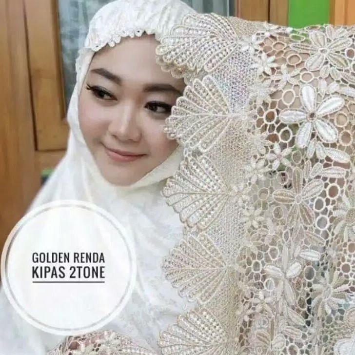 Mukena Dewasa Katun Bordir Bunga Mewah Polos Putih Terbaru 2022 Alat sholat Wanita Murah