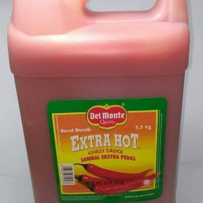

Delmonte sambal chilli sauce extra hot 5,5kg - Delmonte Chilli derigen