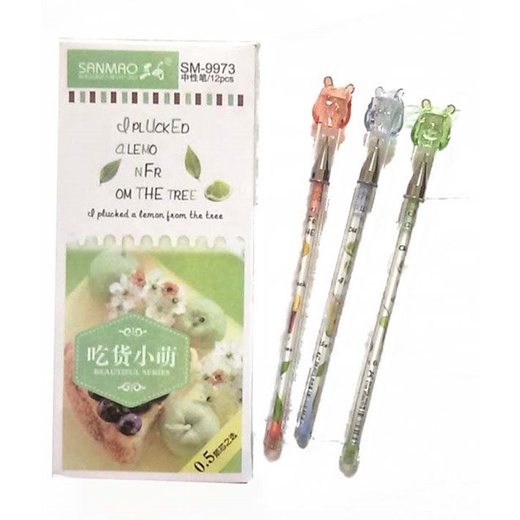 

SJS Pen Gel Sanmao SM-9973/ Balpen Pooh/ Lucu/ Tulis/ Sekolah/ Unik -