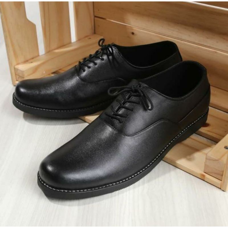 Sepatu pantofel pria kulit asli model Marco merk Boston FOOTWEAR garansi original kulit asli 100%