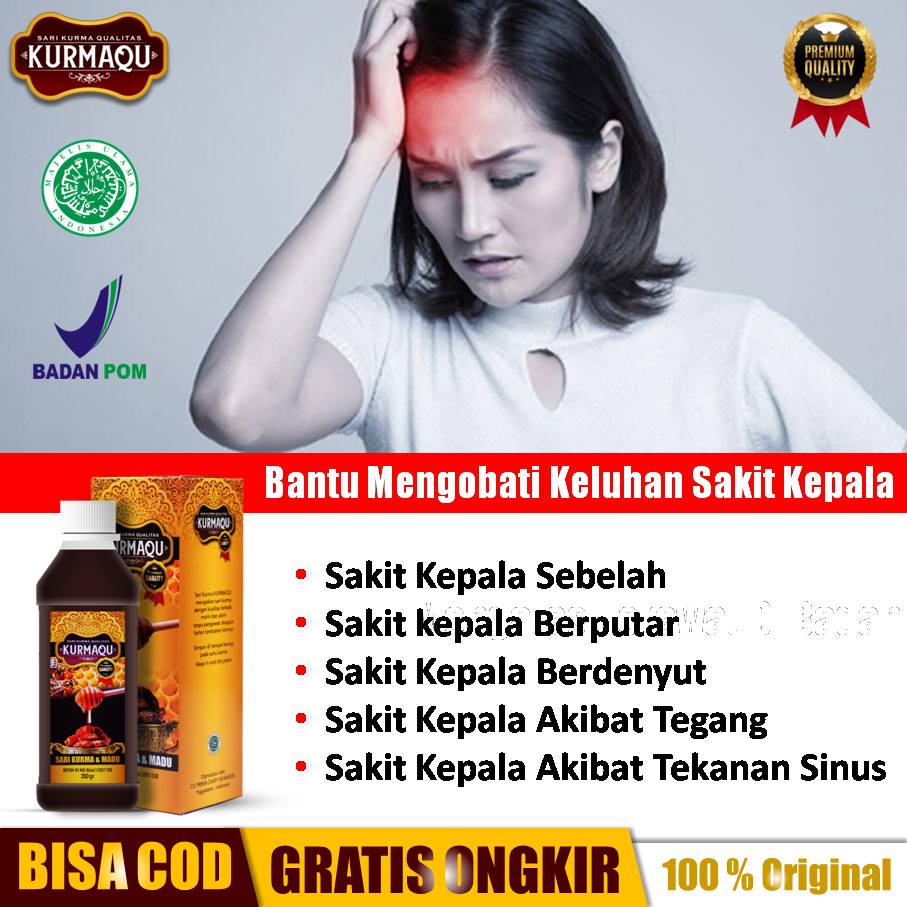 Obat Sakit Kepala, Sakit Kepala Sebelah, Sakit Kepala Berputar, Sakit Kepala Tegang - Kurmaqu