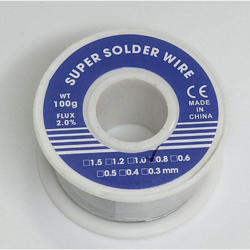 Kawat Timah Solder 63/37 0.8mm 100 gr