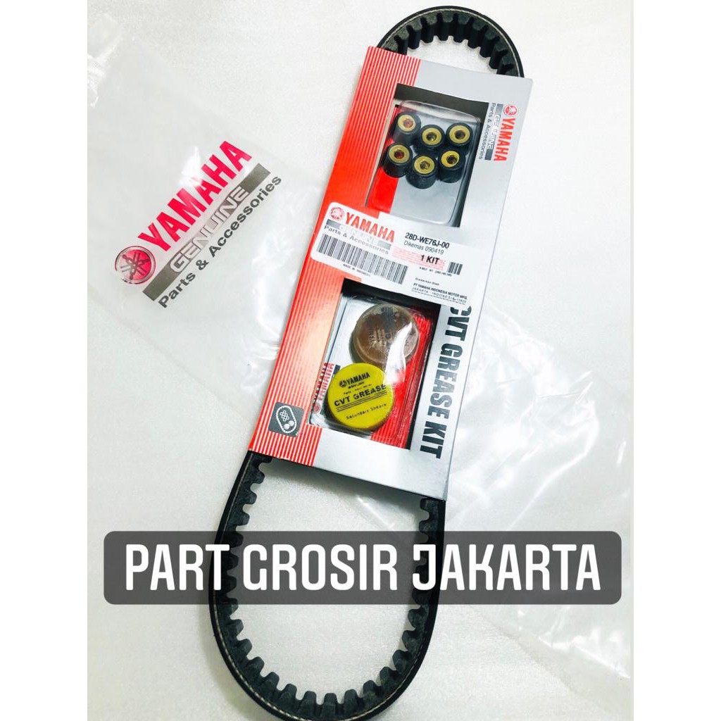 VBELT MIO SPORTY 28D-WE767-00 MIO SMILE MIO SOUL FINO KARBU V-BELT VANBELT FANBELT PANBEL BAN PENGGE