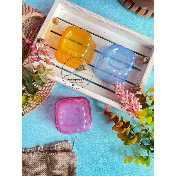 Cup Jelly Kotak Isi 12pcs / Cup Puding Jelly Agar / Cetakan Puding Plastik