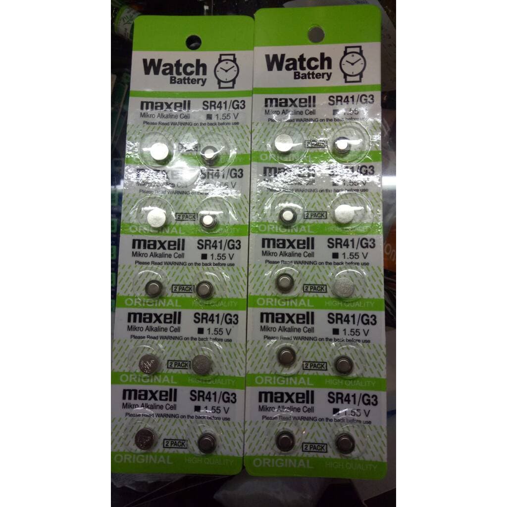 Promo Baterai Maxell LR41 LR 41 SR41 AG 3 SR 41 AG3 G3