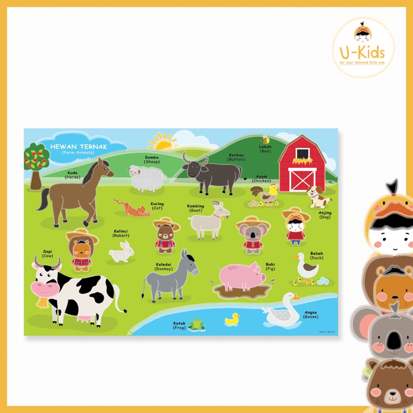 

Poster Edukasi Anak Belajar Mengenal Hewan Ternak Desain Lucu Terbaru Kekinian