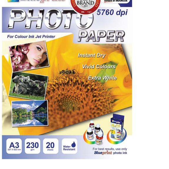 

۝ Blueprint BP-GPA3230 Glossy Photo Paper 230gsm A3 ☏