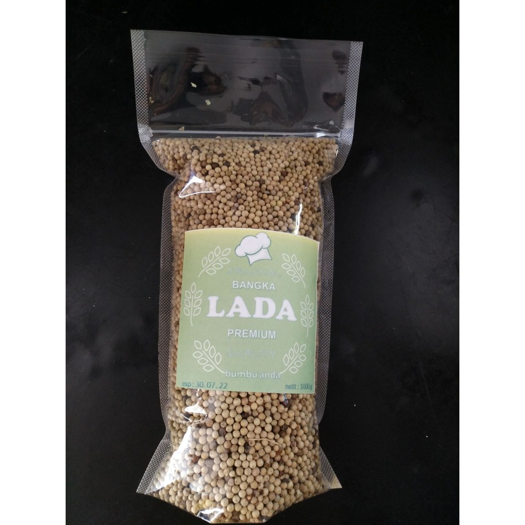 Lada Merica Putih Bangka Premium Original Asli Butir Butiran 1kg 1000gr 1000g