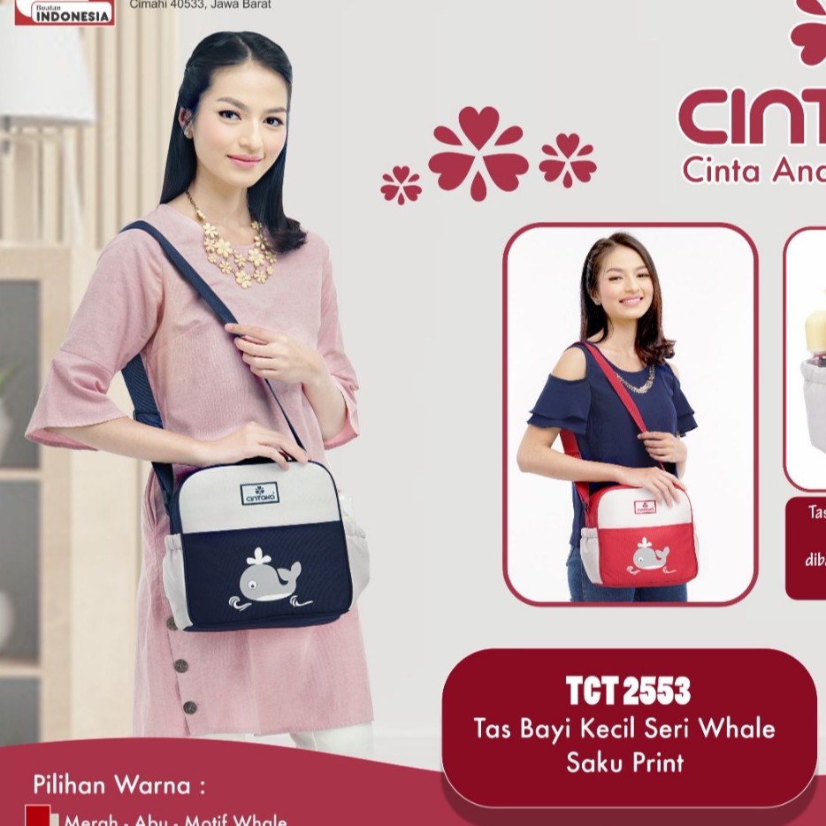 CINTAKA TAS KECIL SAKU PRINT SERI WHALE