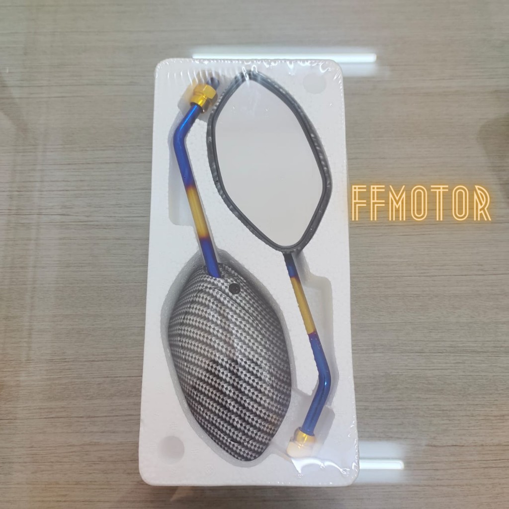 spion karbon beat vario 125 110 honda tangkai panjang twotone-1