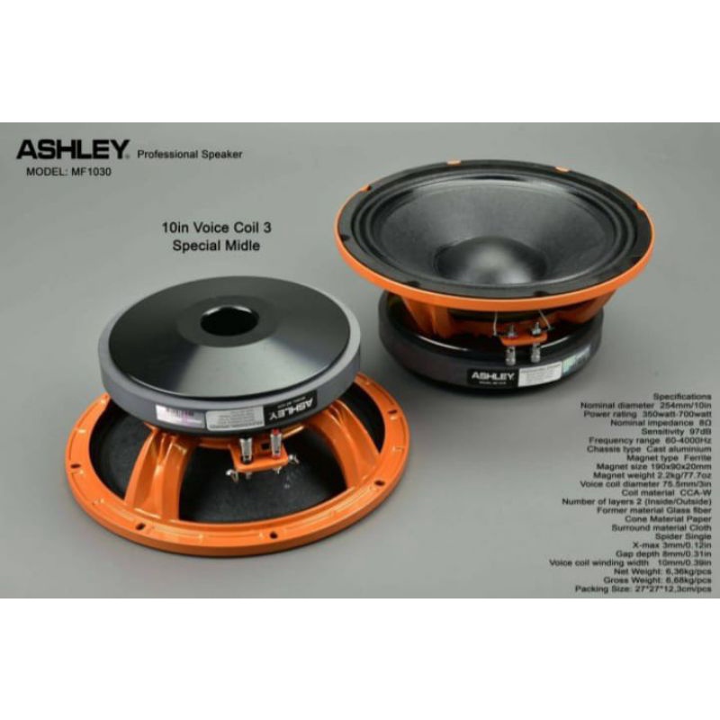 Speaker 10 Inch Ashley MF 1030 Original