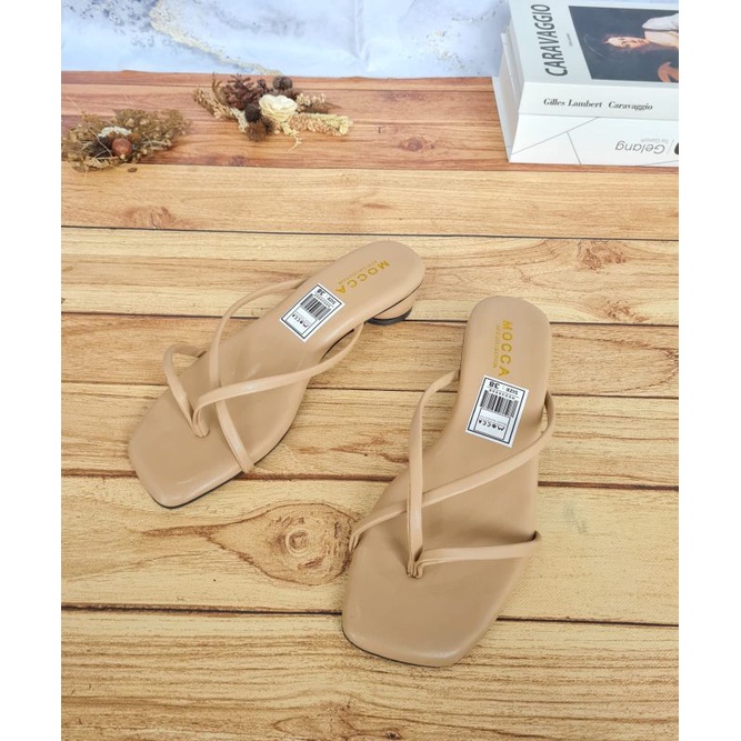 ABBUSHOES Bk 05 hak telor jepit silang andini 3cm