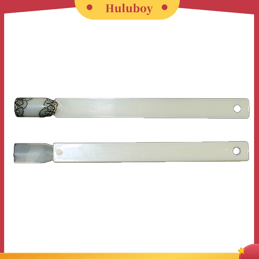 Huluboy Huluboy♡ Stiker Kuku Motif Bunga Renda Warna Hitam Untuk Dekorasi Manicure