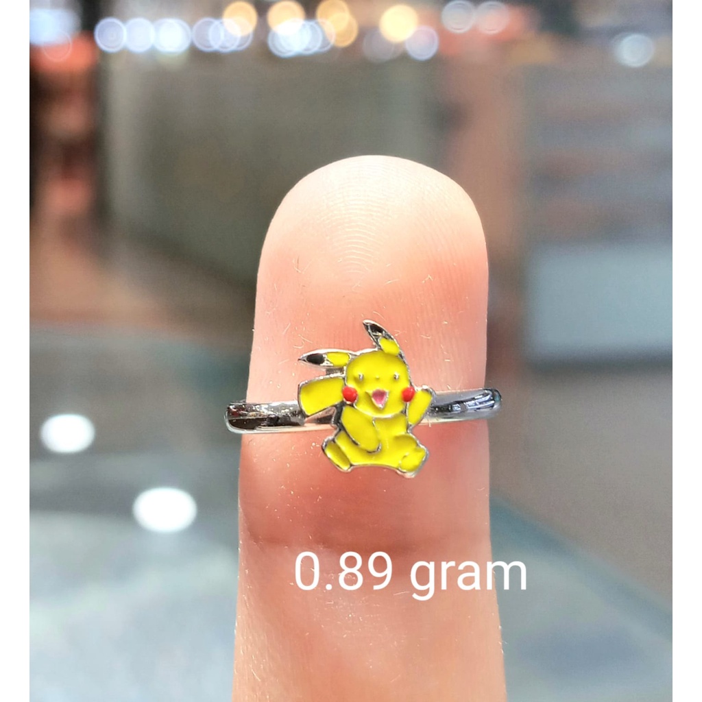 Cincin Anak Emas Pikachu Kadar 70% 0.89 Gram