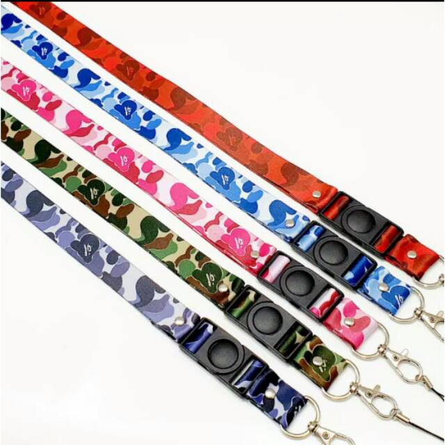 Lanyard tali Gantungan  hp  pod motif army murah  Shopee 