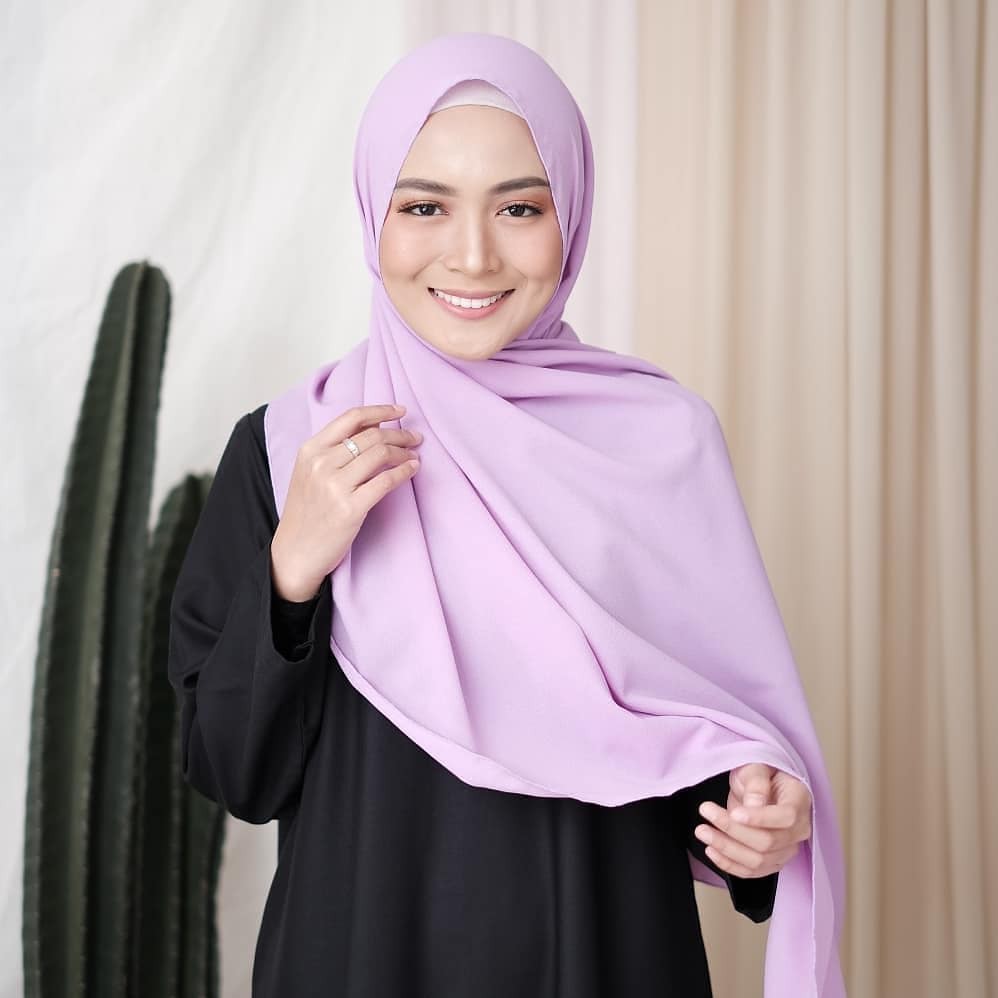 Pashmina Diamond 150x75 / Hijab Pashmina / Pasmina / Pashmina Sabyan / Jilbab Pashmina-LILAC