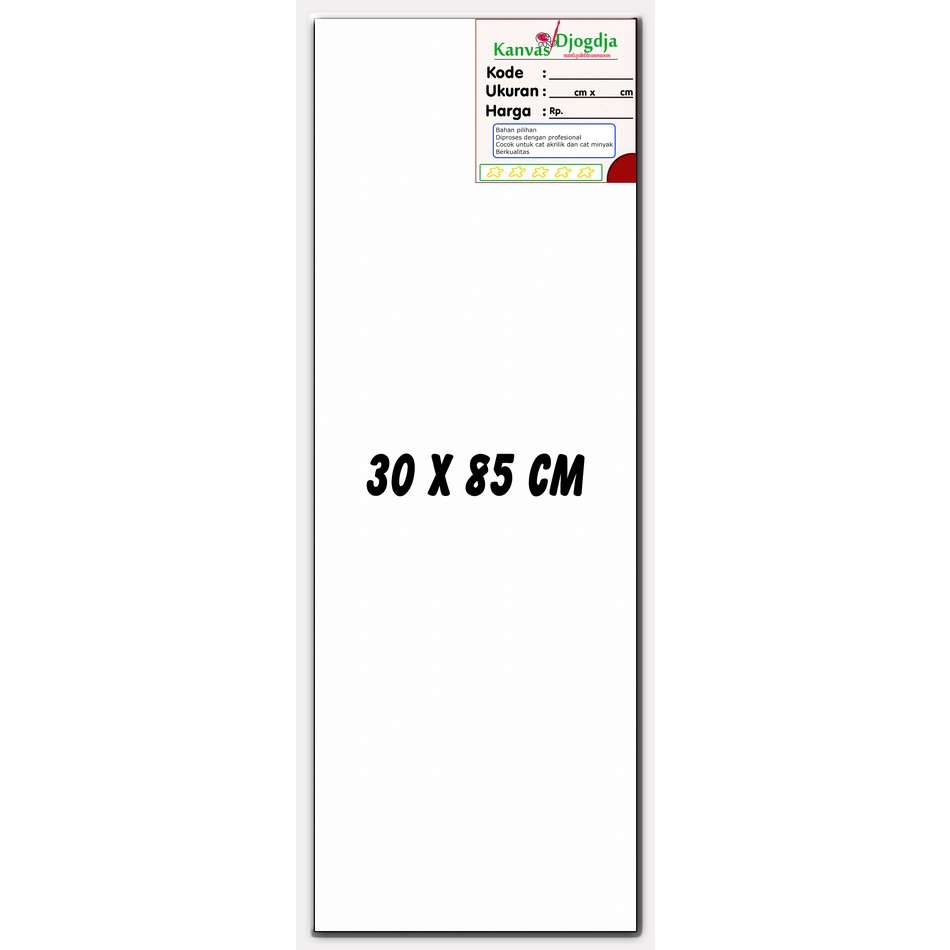 

Kanvas span standar ukuran 30 cm x 85 cm