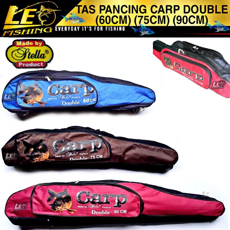 TAS PANCING DOUBLE STELLA CARP 60CM 75CM 90CM TAS PANCING TERLARIS BAHAN TEBAL DAN KUAT