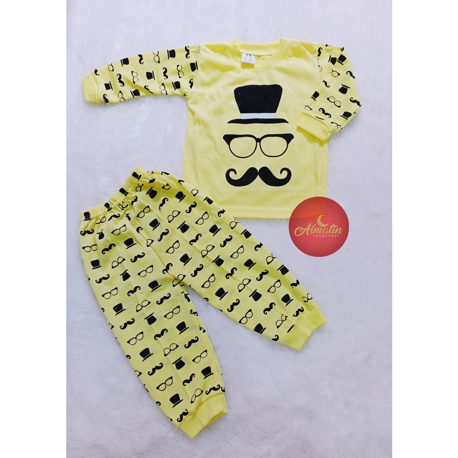 Setelan Baju Bayi 3-18 Bulan Baju Tidur Anak Lengan Panjang Lucu Elegan Murah Berkualitas