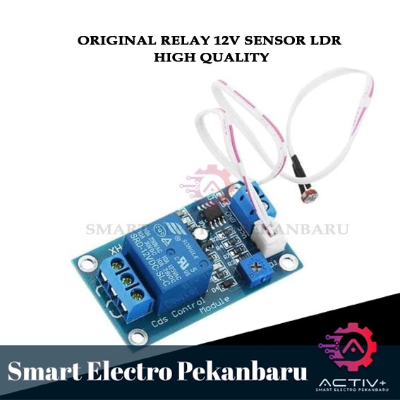 ORIGINAL Relay Cahaya 12v SENSOR LDR Saklar Otomatis Sensor Lampu 250v AC Light LDR SENSOR CAHAYA SW