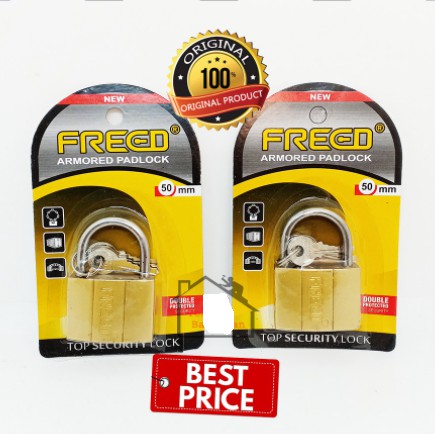 GEMBOK PINTU-GEMBOK KUNCI PINTU-GEMBOK BESI KUNING-GEMBOK KOPER FREED