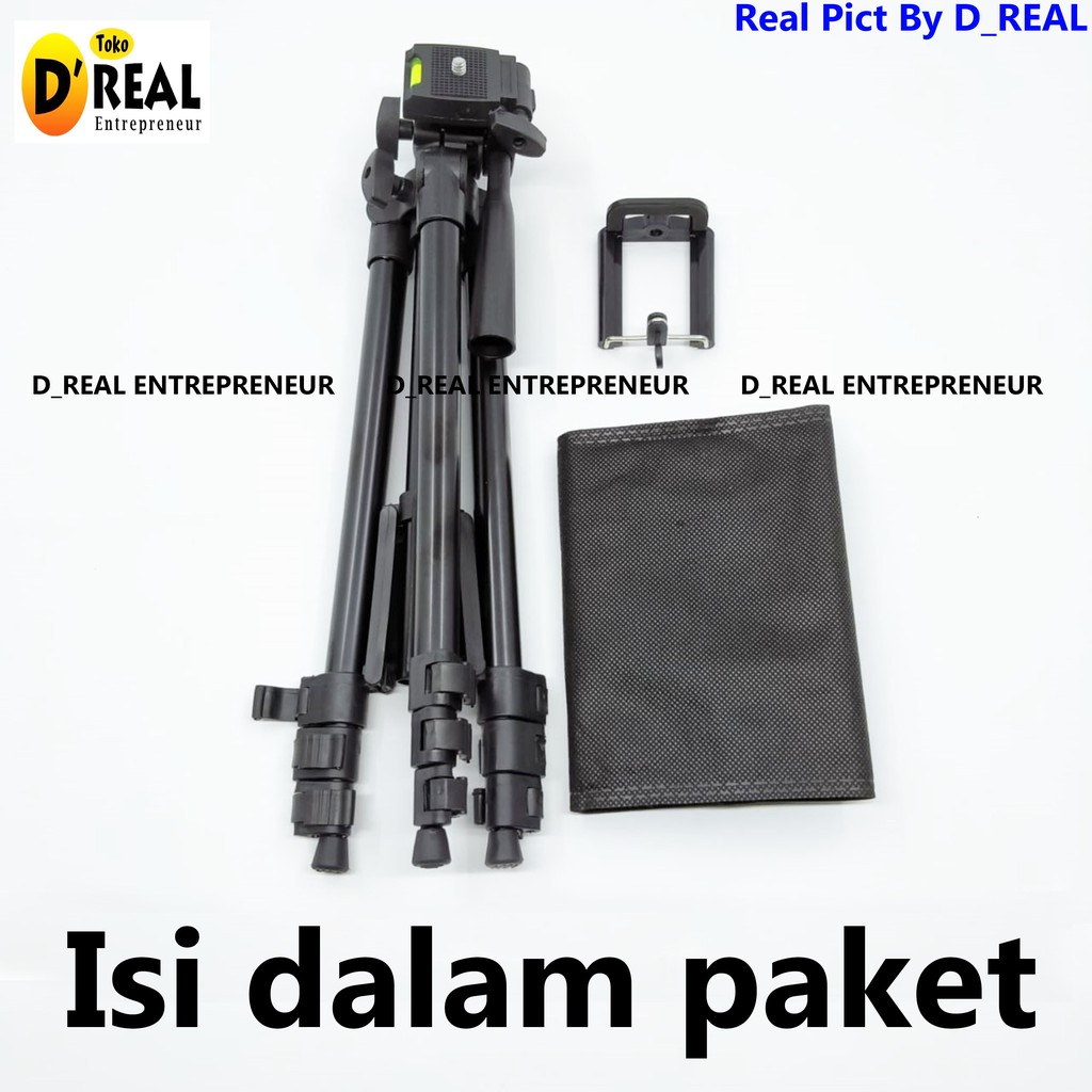 TRIPOD HANDPHONE 3120A HOLDER U / TRIPOD KAMERA KAKI STABILIZER 1 METER