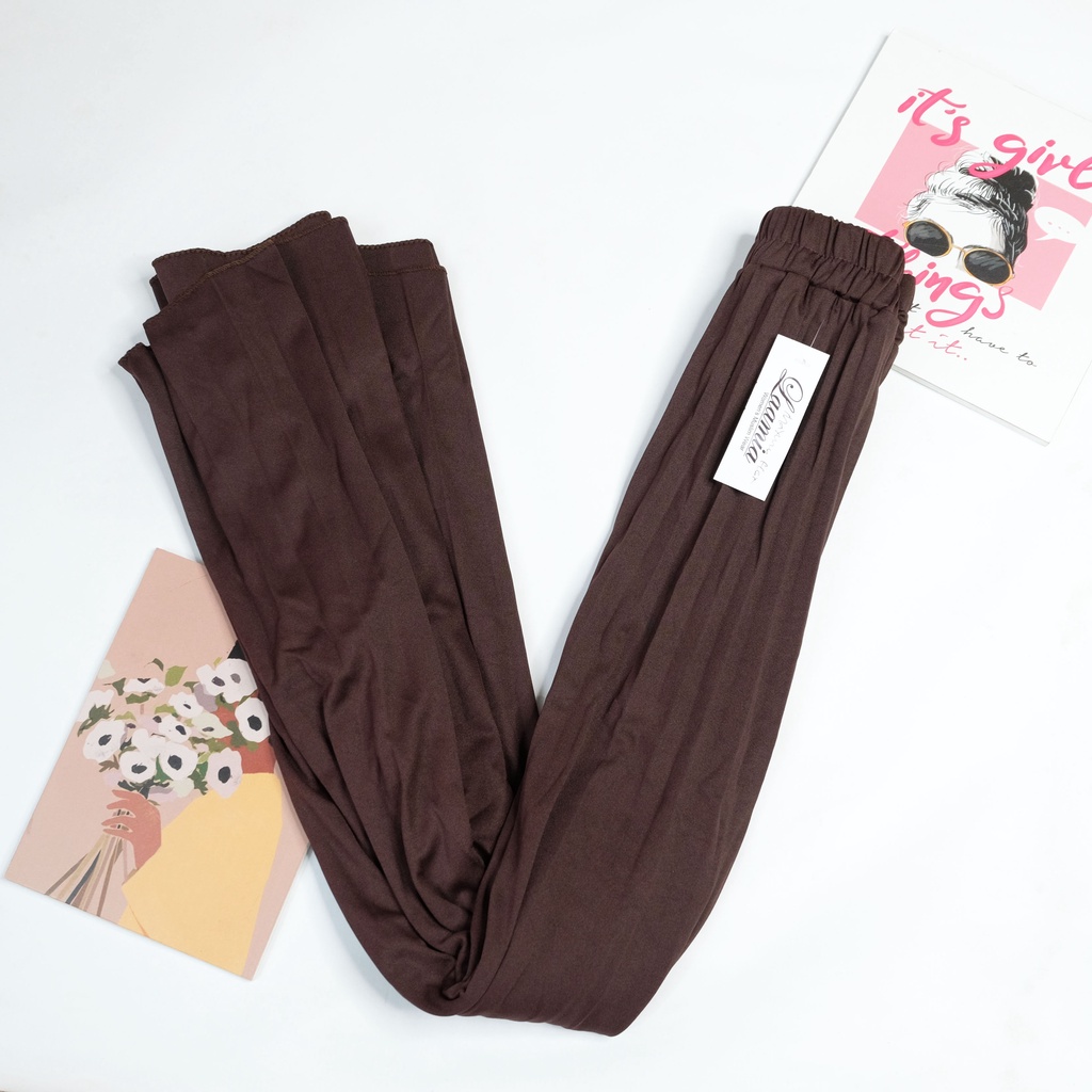 ROK PLISKET KLOK MAYUNG HYGET BY LAAMIA HIJAB-mayung hygt_choco
