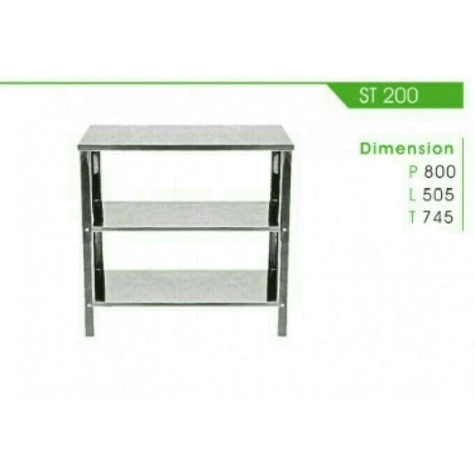 New Arrival - Meja Stainless Steel /Kitchen Sink/ Meja Kompor 3 Susun Royal St200