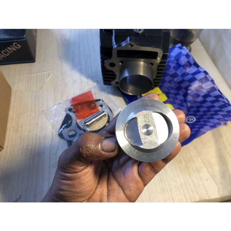 blok boring block racing bore up grand c series supra lama dkk isi piston 55mm 55 mm dump set ring d