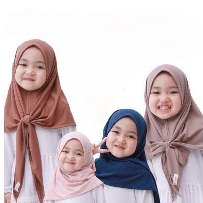 Jilbab Segitiga Anak (0-3 Tahun) / Kerudung Jersey Anak