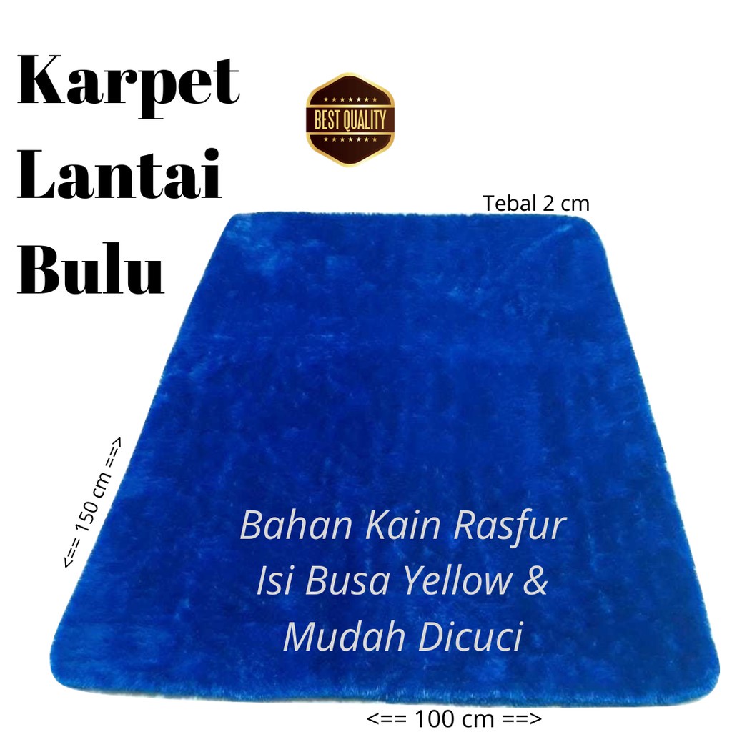 KARPET BULU RASFUR KARPET LANTAI MINIMALIS RUANG TAMU & KELUARGA BAHAN LEMBUT