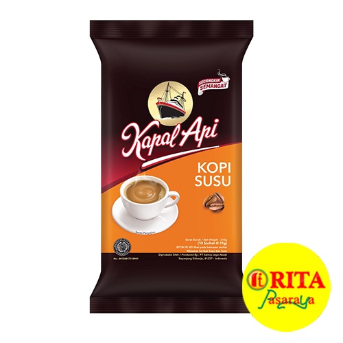 

Kapal Api Kopi Susu Isi 10'S X 31 Gr