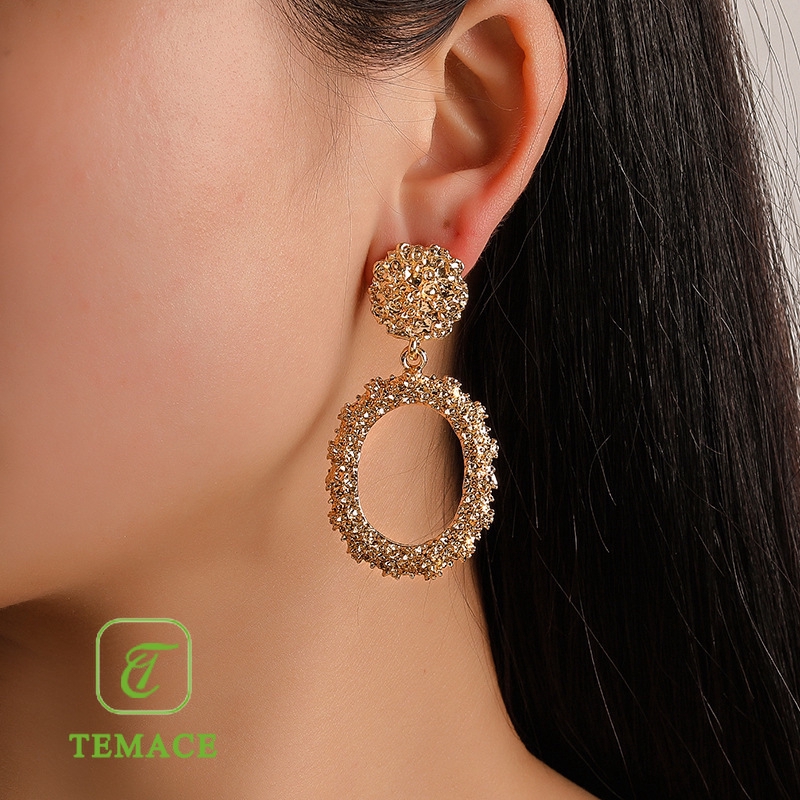 Anting Titanium Wanita Lapis Emas Anti Karat AT106-23