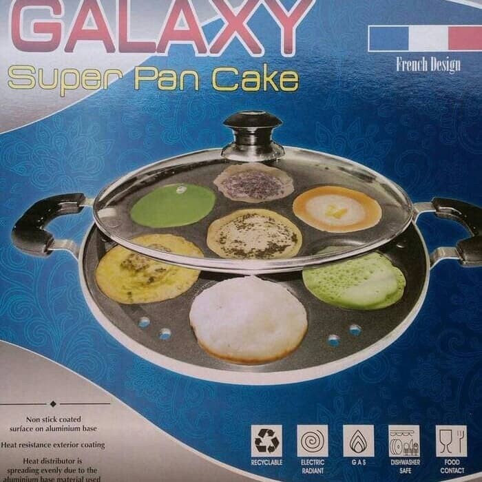 Promo New Galaxy Super Pan Cake (Cetakan Kue Lumpur) 7 Lubang