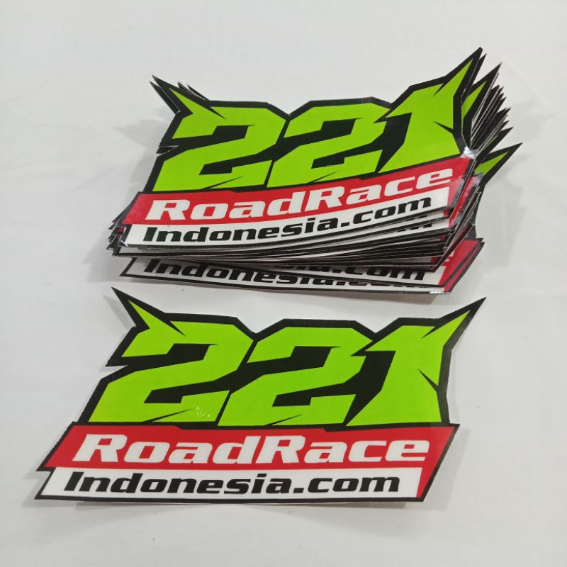 STIKER 221 ROAD RACE INDONESIA STICKER STIKER RACING VIRAL
