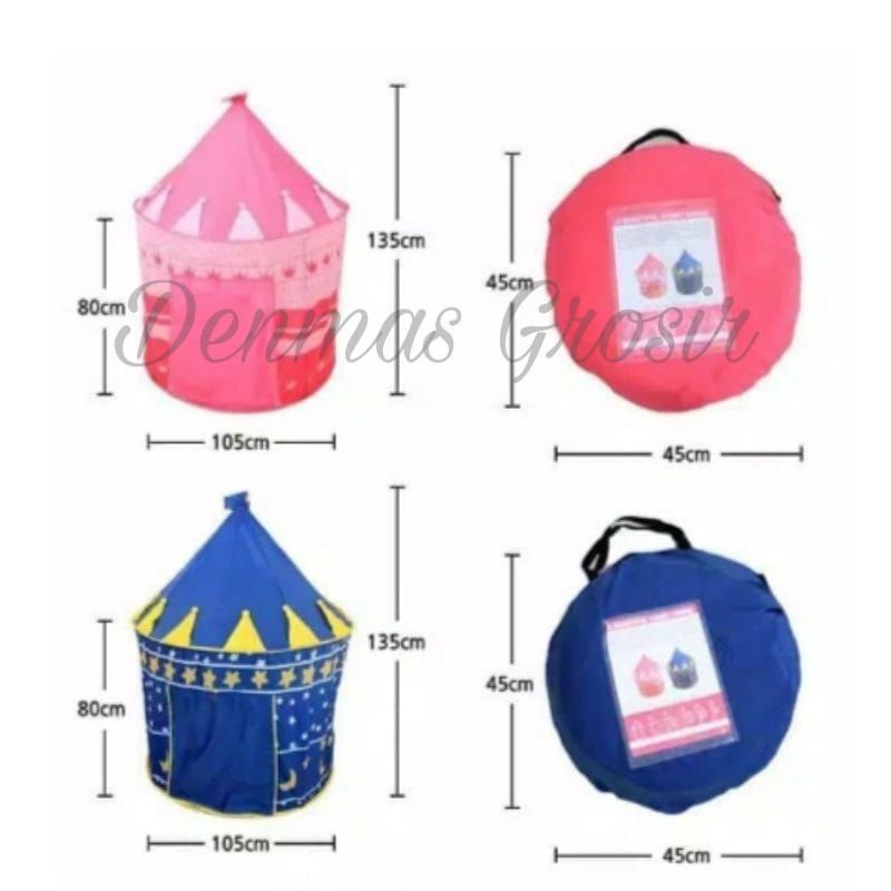 (COD) TENDA ANAK MODEL CASTLE KIDS CAMPING INDOOR OUTDOOR ANAK / Tenda Castle