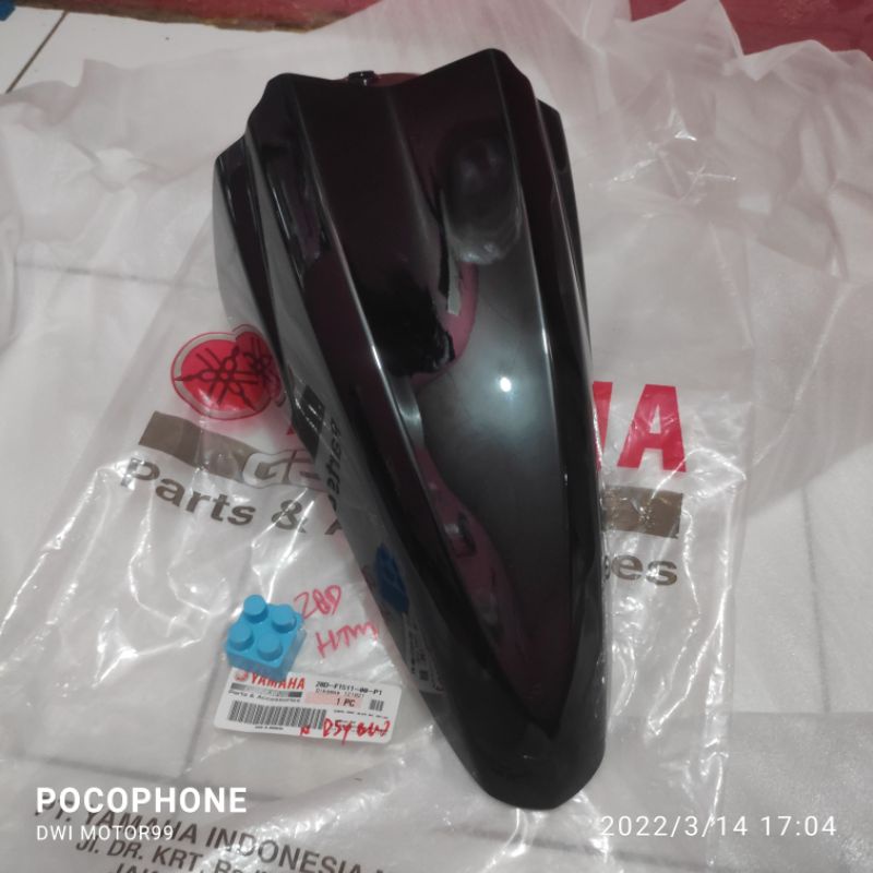 SPAKBOR DEPAN MIO SMILE 2008-2012 HITAM 28D P1 ORIGINAL ORI YAMAHA